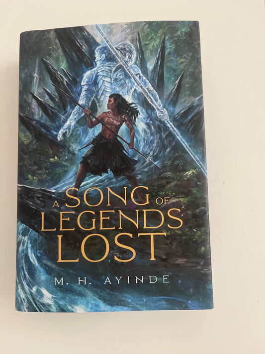 Book cover of 'Song of Legends Lost' by M.H. Ayinde on a light background