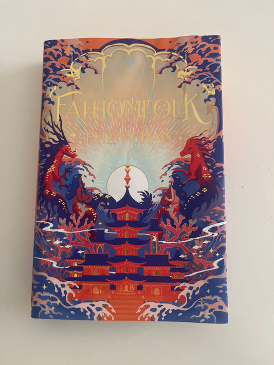 Decorative book cover with fantasy design on a plain background