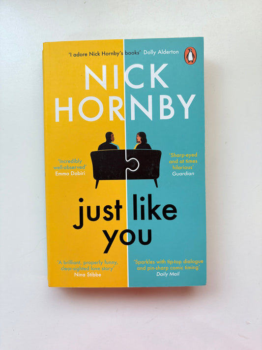 Book cover of 'Just Like You' by Nick Hornby on a white background