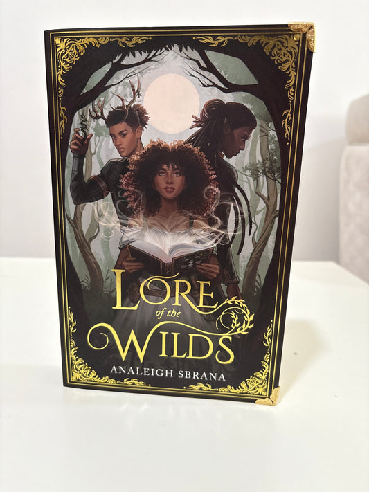 Book titled 'Lore of the Wilds' by Amaeleth Sbrana on a white background