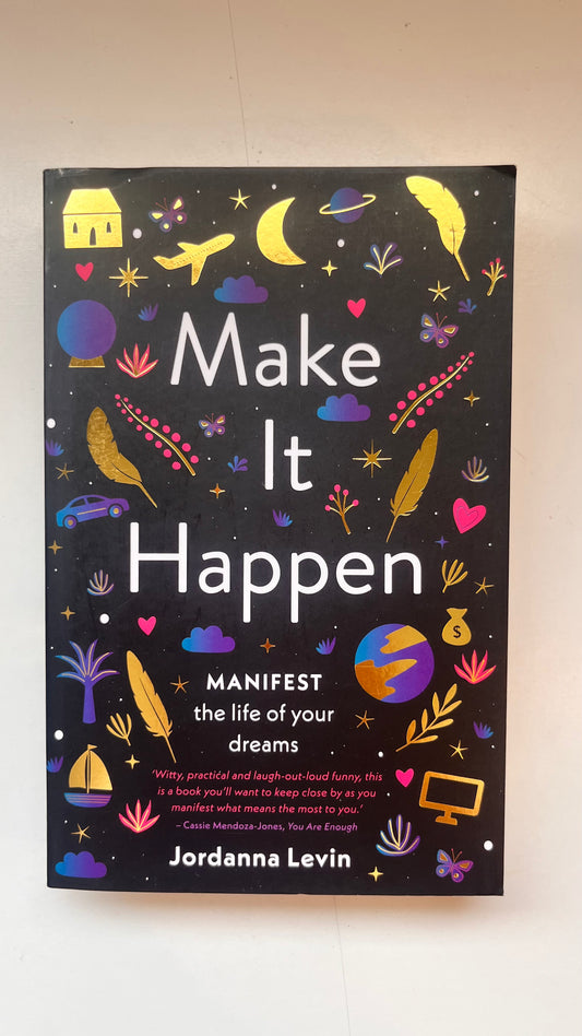 Make It Happen by Jordanna Levin paperback – contemporary romance novel available at Preloved Books UAE

