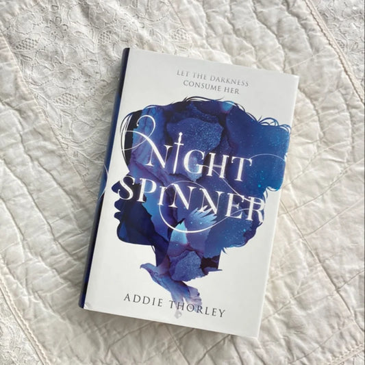 FairyLoot edition of Night Spinner by Addie Thorley with sprayed edges