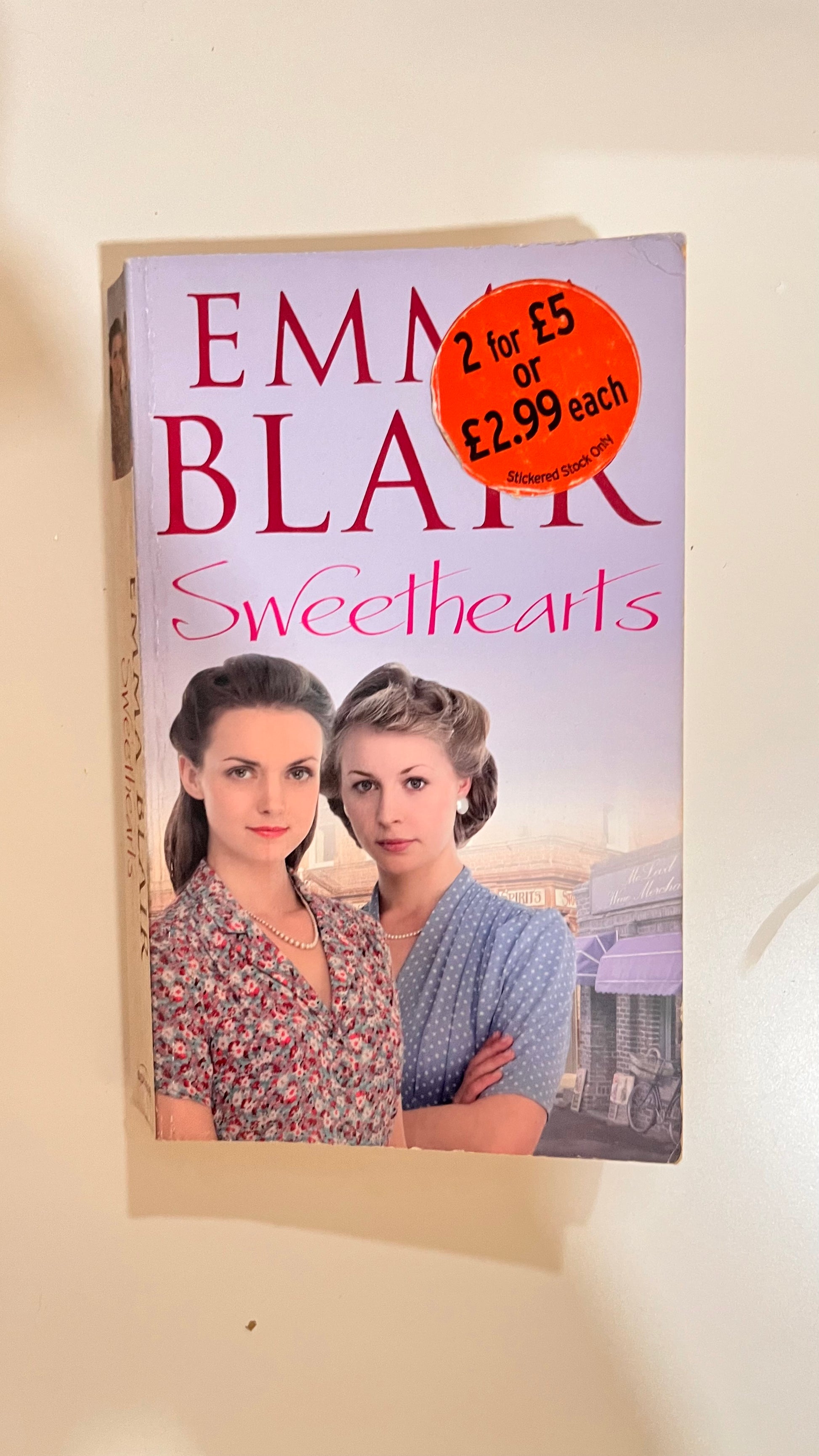 Paperback of Sweethearts by Emma Blair, with a captivating cover design.

