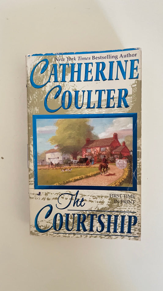  Paperback edition of The Courtship by Catherine Coulter with a classic cover featuring a romantic countryside setting.