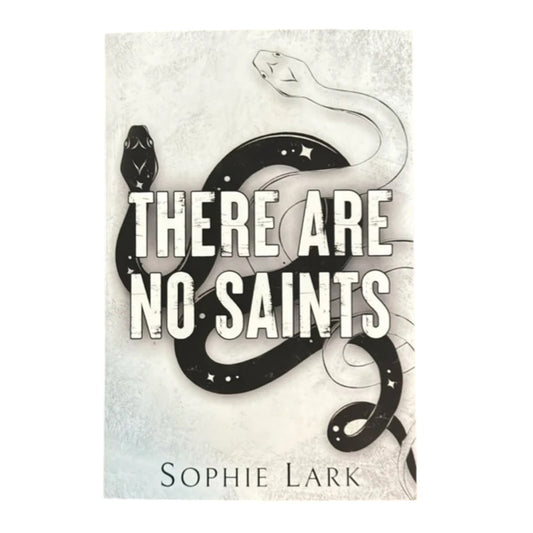 Book cover of 'There Are No Saints' by Sophie Lark with snake illustration