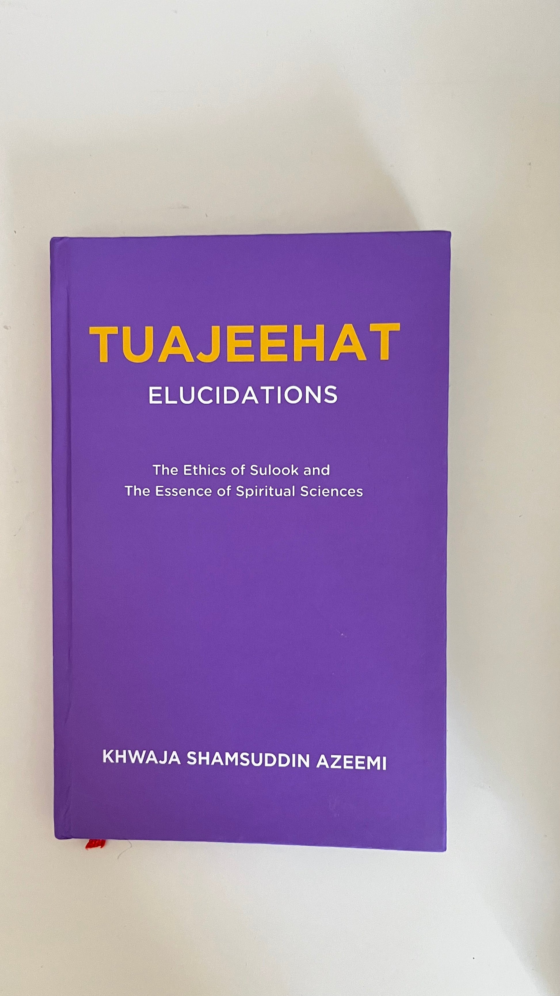 Paperback of Tuajeehat by Khawaja Shamsuddin Azeemi with abstract cover art symbolizing mental clarity and higher focus.